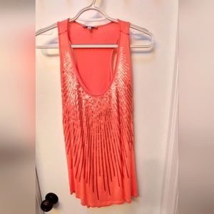 Charlotte Russe Sequin Top Size M in Salmon
